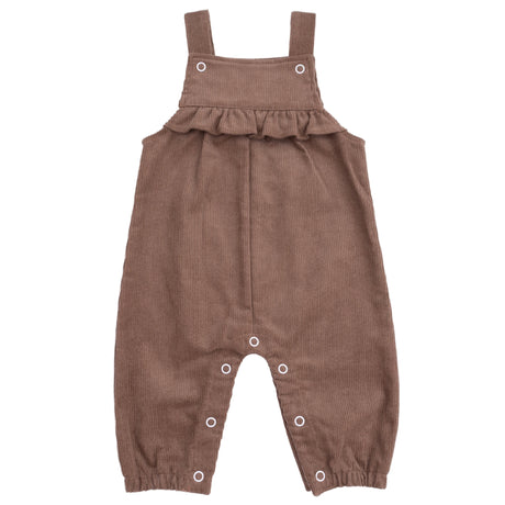 Yoke Ruffle Overall - HoneyBug 