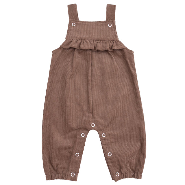 Yoke Ruffle Overall - HoneyBug 