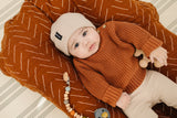 Oatmeal Mebie Baby Beanie - HoneyBug 