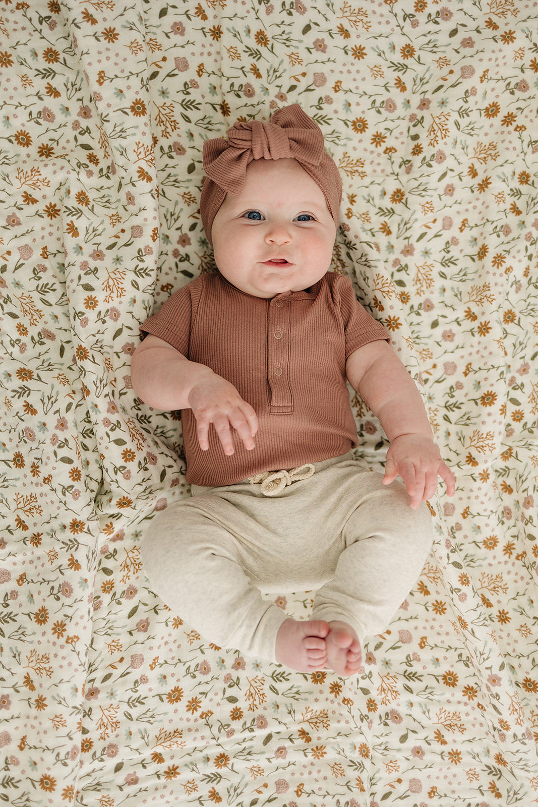 Dusty Rose Organic Cotton Ribbed Snap Bodysuit - HoneyBug 