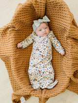 Sage Organic Cotton Ribbed Head Wrap - HoneyBug 