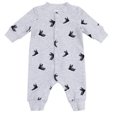 Baseball Collar Romper with Front Placket - Hockey - HoneyBug 
