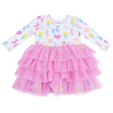 Twirly Long Sleeve Layered Tulle Dress - HoneyBug 