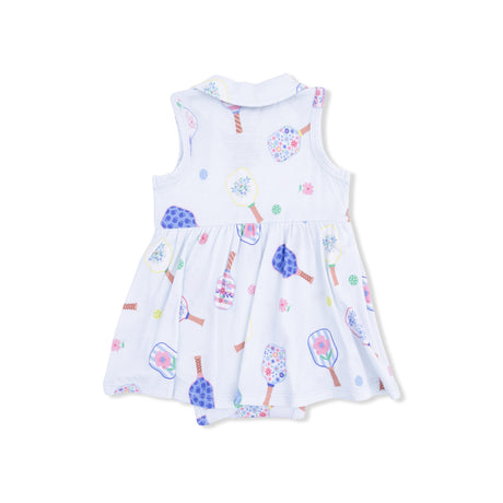 Floral Pickleball - Polo Tennis Dress