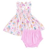 Ice Cream Fun Crew - Smocked Top with Bloomer