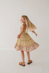Smock Button Front Tiered Dress
