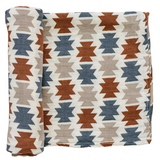 Western Aztec Muslin Swaddle Blanket - HoneyBug 
