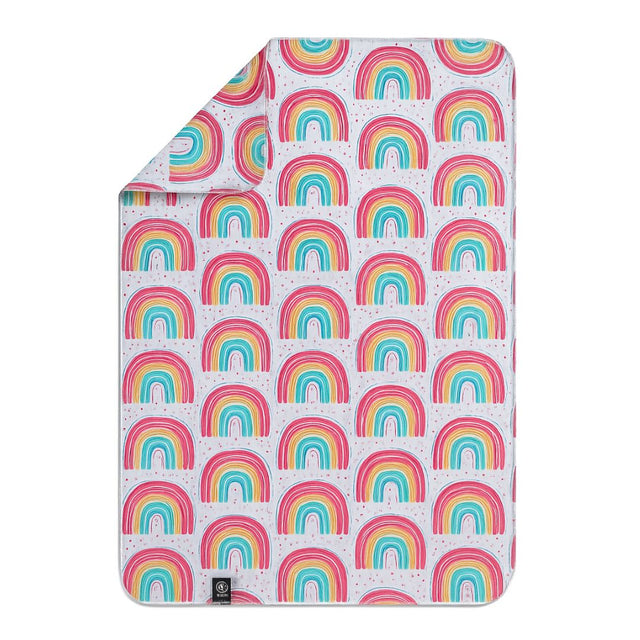 Rainbow Beach Towel with Hood - HoneyBug 