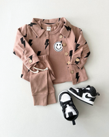 Shacket | Mocha Bolts - HoneyBug 