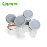 Haakaa Silicone Breast Pump Lid - Grey - HoneyBug 