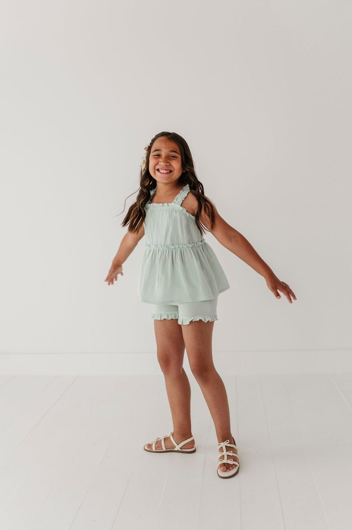 Ruffle Gauze Shorts