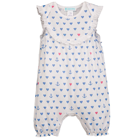 Yoke Romper - Anchored in Love - HoneyBug 