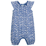 Angel Romper - Sprouts on Blue - HoneyBug 