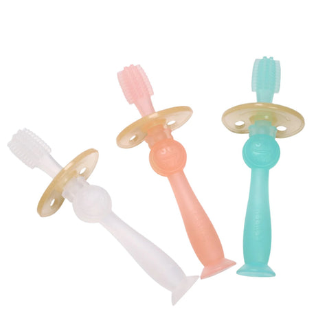 Haakaa 360° Silicone Toothbrush 1 pk - HoneyBug 