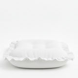 White Ruffle Baby Lounger Cover