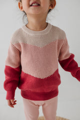 Colorblock Knit Sweater - HoneyBug 