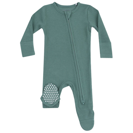 2 Way Zipper Footie - Frosty Spruce - HoneyBug 