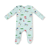 2 Way Zipper Footie - Golf Pros - Green - HoneyBug 