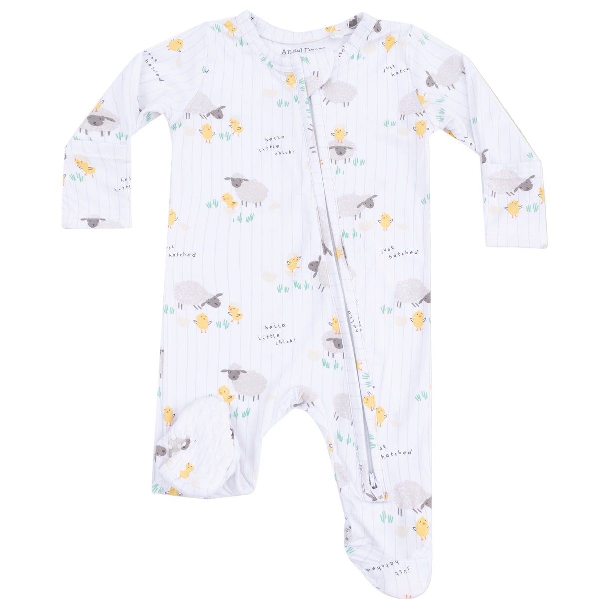 2 Way Zipper Footie - Just Hatched - Unisex - HoneyBug 