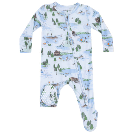 2 Way Zipper Footie - Lake Life - HoneyBug 