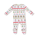 2 Way Zipper Footie - Nutcracker Fair Isle - HoneyBug 