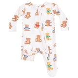 2 Way Zipper Footie - Teddy Bear Collection - HoneyBug 