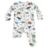 2 Way Zipper Footie - Washy Dinos - HoneyBug 