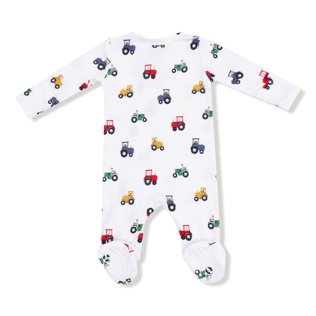 2 Way Zipper Footie - Mini Tractors - HoneyBug 