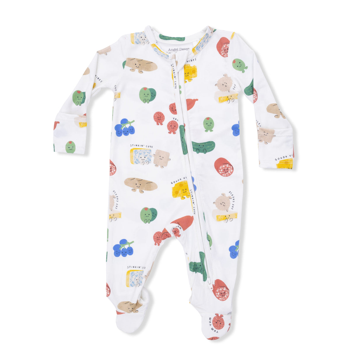 Charcuterie Cuties - 2 Way Zipper Footie