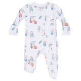 Golfing Teddy Bears - 2 Way Zipper Footie