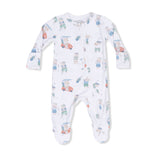 Golfing Teddy Bears - 2 Way Zipper Footie