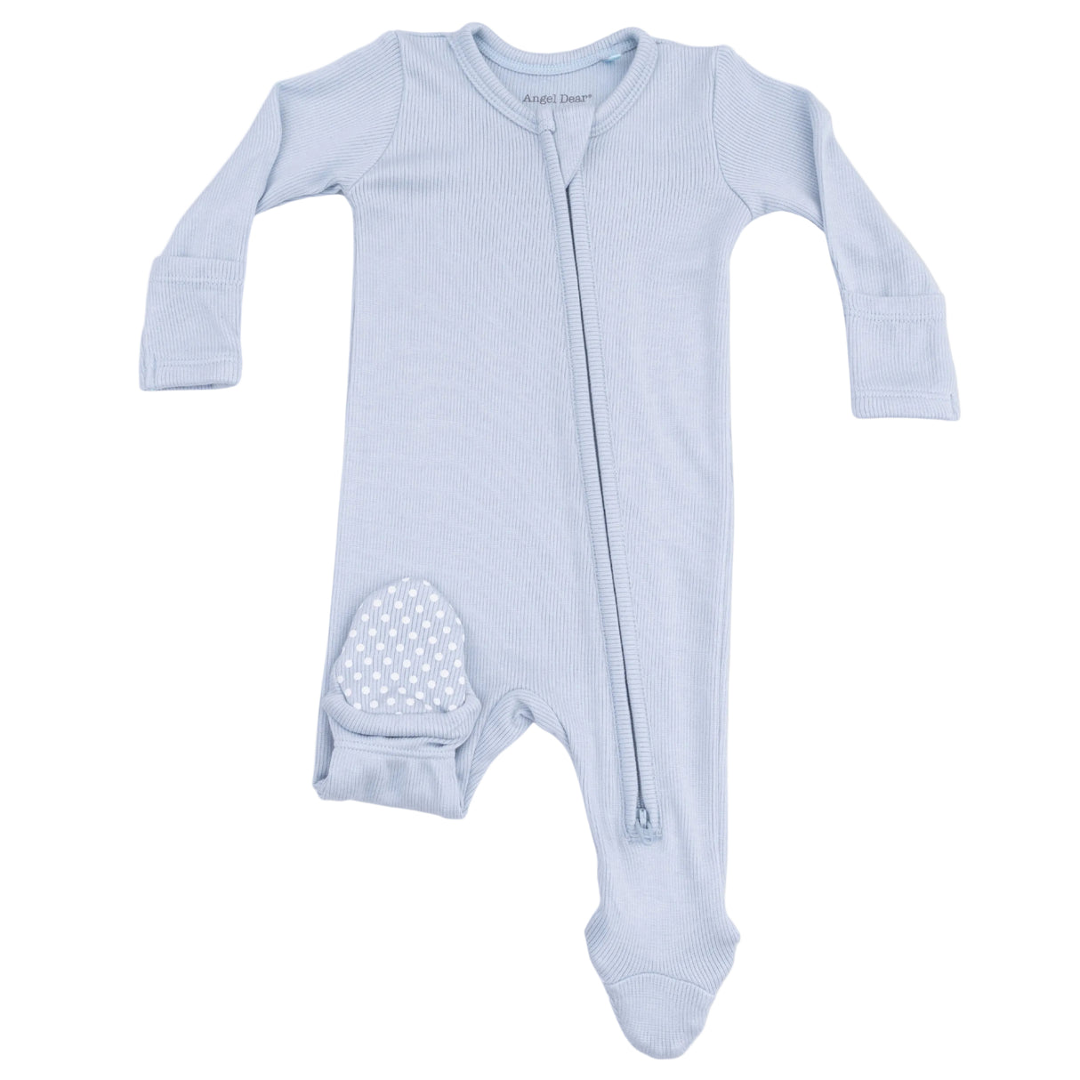 Solid Niagara Mist - 2 Way Zipper Footie