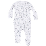 2 Way Zipper Ruffle Back Footie - Caroline's Calico - HoneyBug 