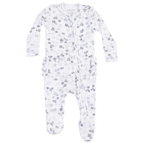 2 Way Zipper Ruffle Back Footie - Caroline's Calico - HoneyBug 