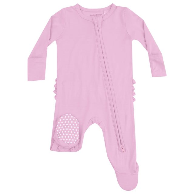 2 Way Zipper Ruffle Back Footie - Pirouette - HoneyBug 