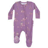 2 Way Zipper Ruffle Back Footie - Woodsorrel - HoneyBug 