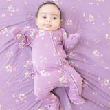 2 Way Zipper Ruffle Back Footie - Woodsorrel - HoneyBug 