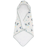 Infant Hooded Towel - Peacock - HoneyBug 