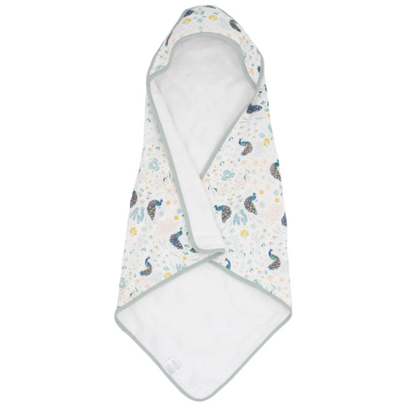 Infant Hooded Towel - Peacock - HoneyBug 