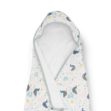 Infant Hooded Towel - Peacock - HoneyBug 