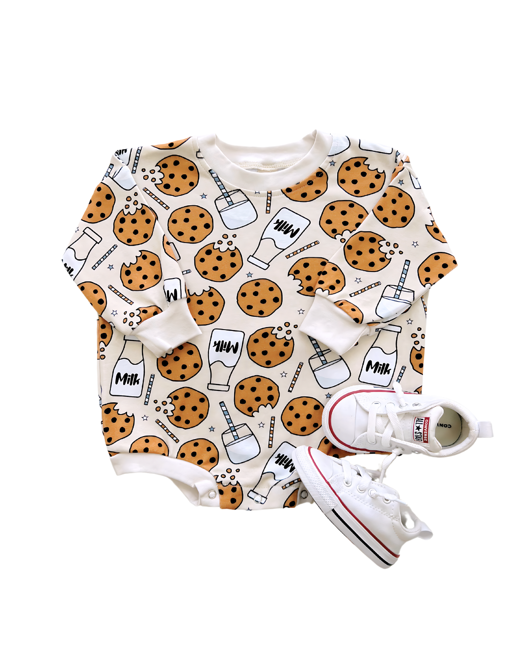 Bubble Romper | Milk & Cookies - HoneyBug 