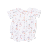 Carousel with Bows - Classic Puff Sleeve Babydoll Bubble