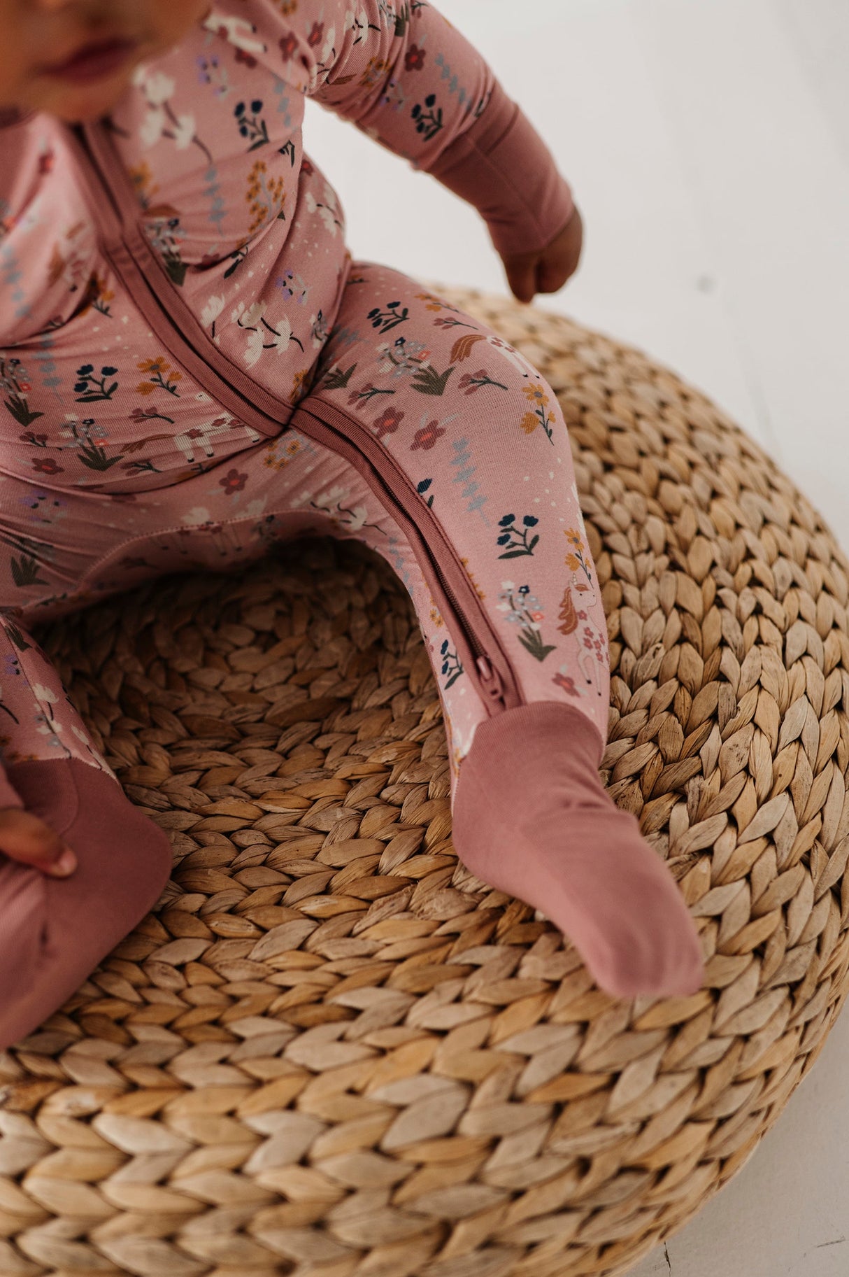 Long Sleeve Zip Romper - HoneyBug 