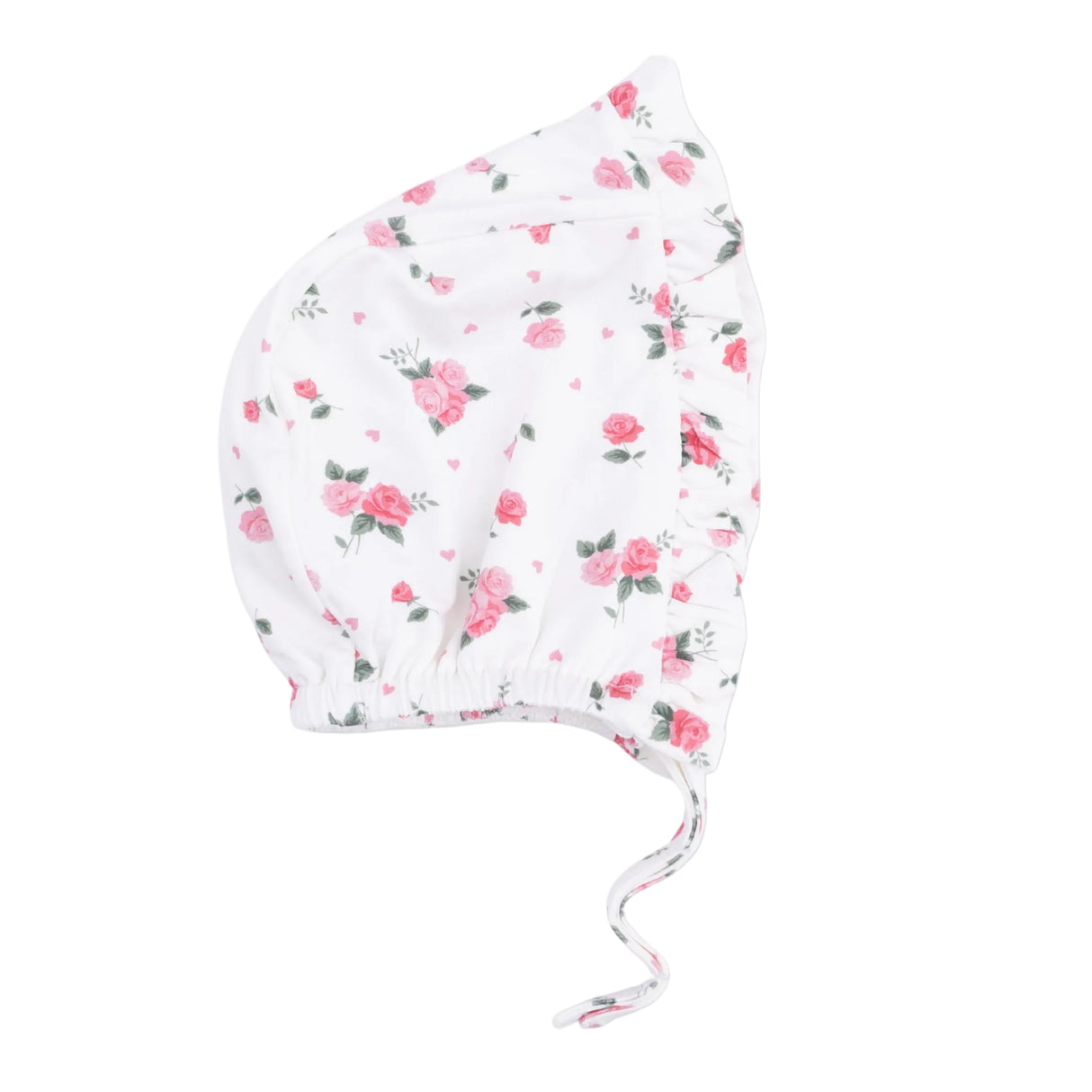 Pink Rosettes - Ruffle Bonnet