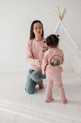 Girl's Raglan Sweatshirt - HoneyBug 