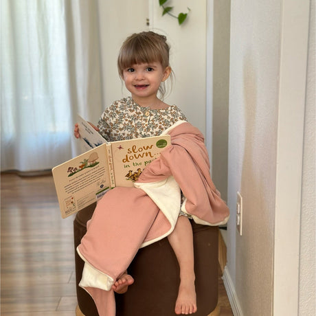 Peony Ribbed Toddler Blanket
