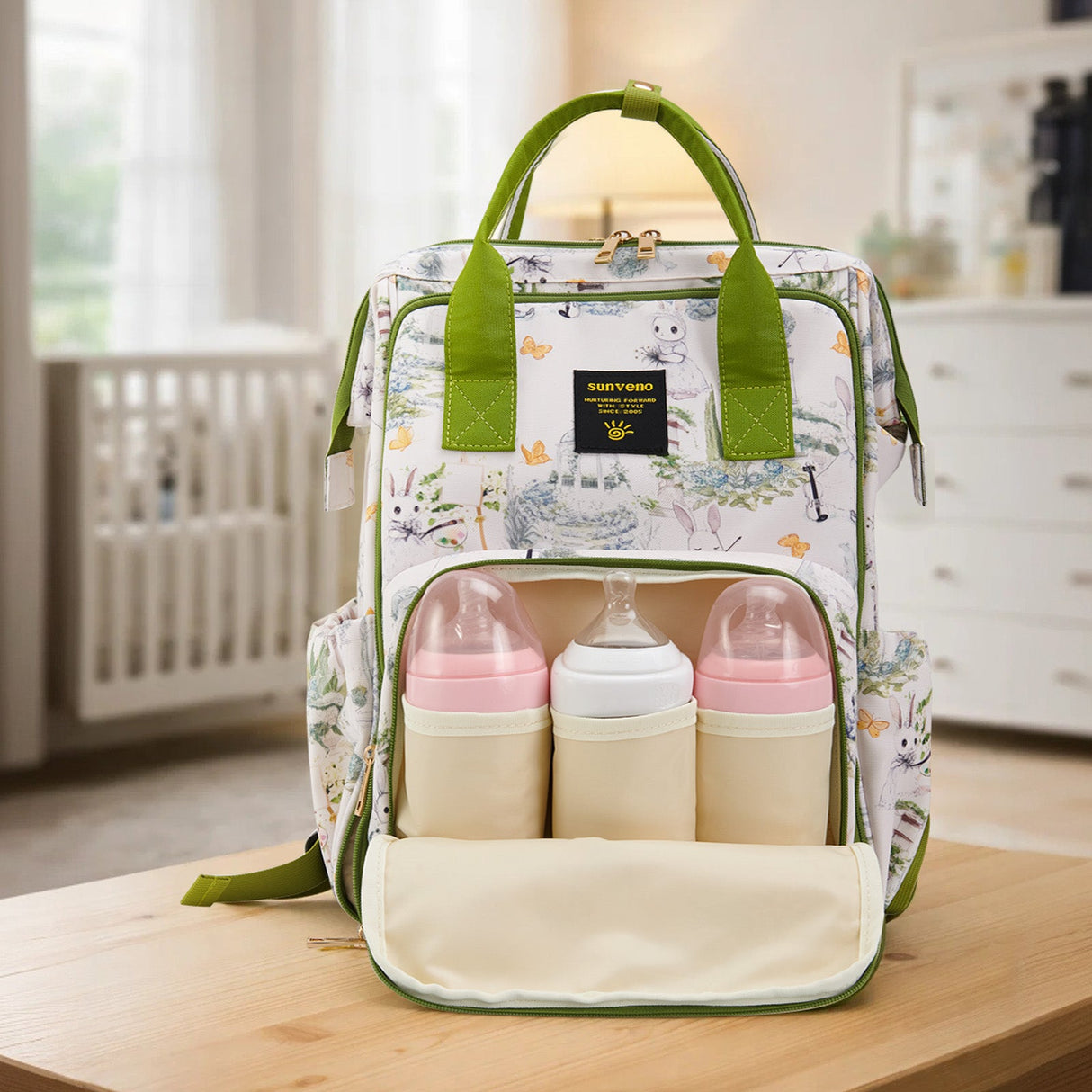 Open-Wide Diaper Backpack