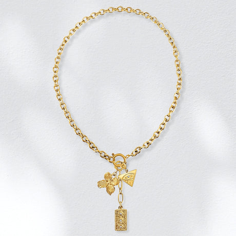 Melody Sailor Clasp Chain Necklace - HoneyBug 