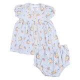 Country Stitch Floral - Betty Dress Puff Sleeve with Bloomer