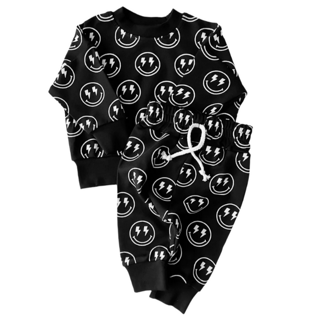 Jogger Set | Electric Smiley - HoneyBug 